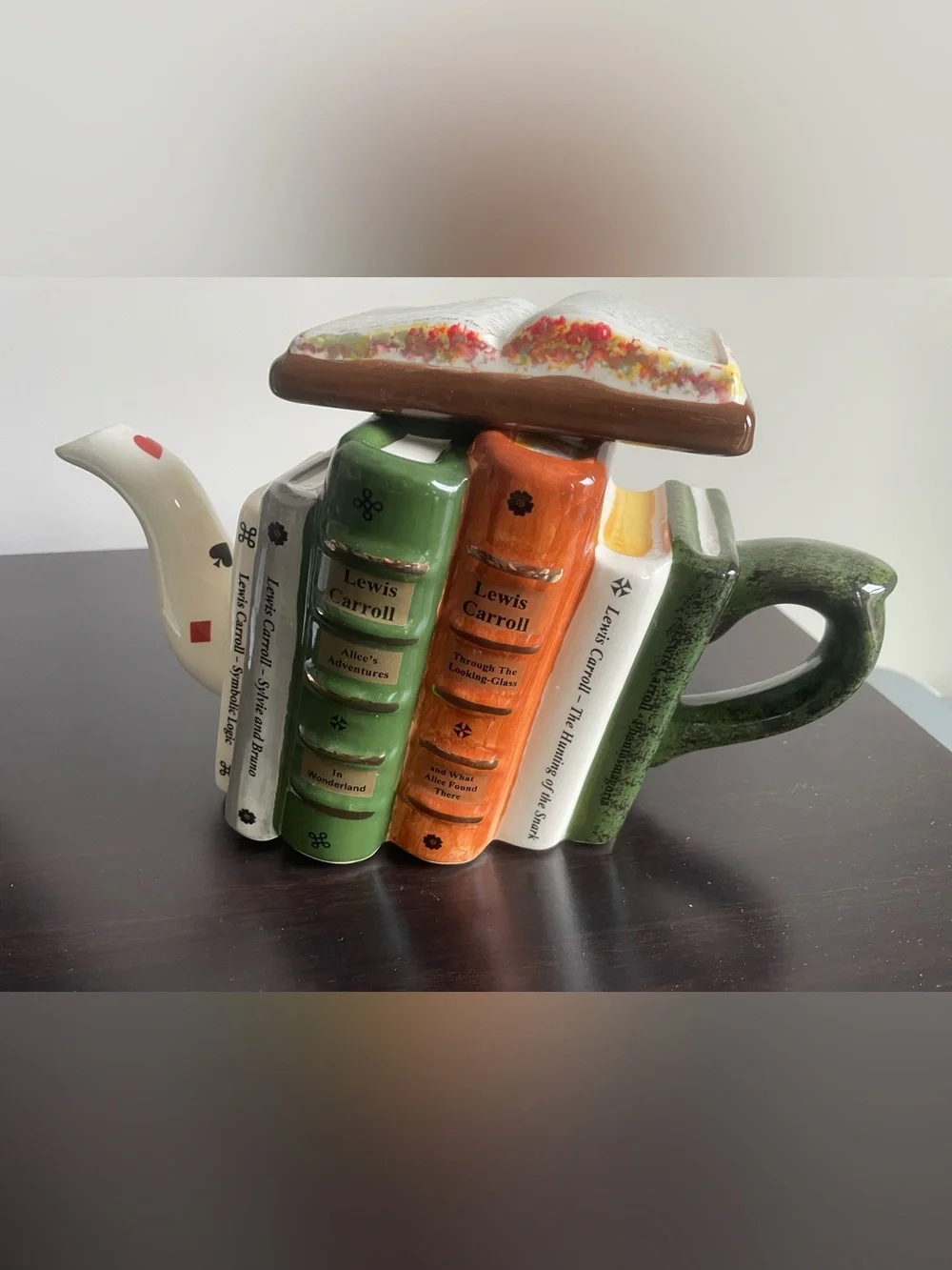 Authentic Disney Alice in Wonderland Ceramic Teapot